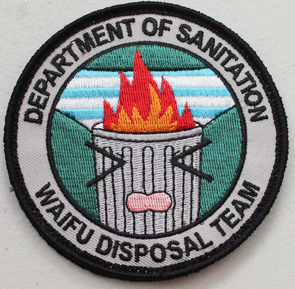 Dept of Sanitation Waifu Disposal Velcro Patch