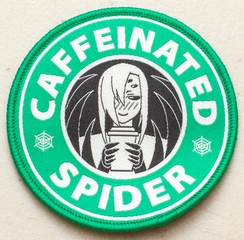 Caffeinated Spider Velcro Patch